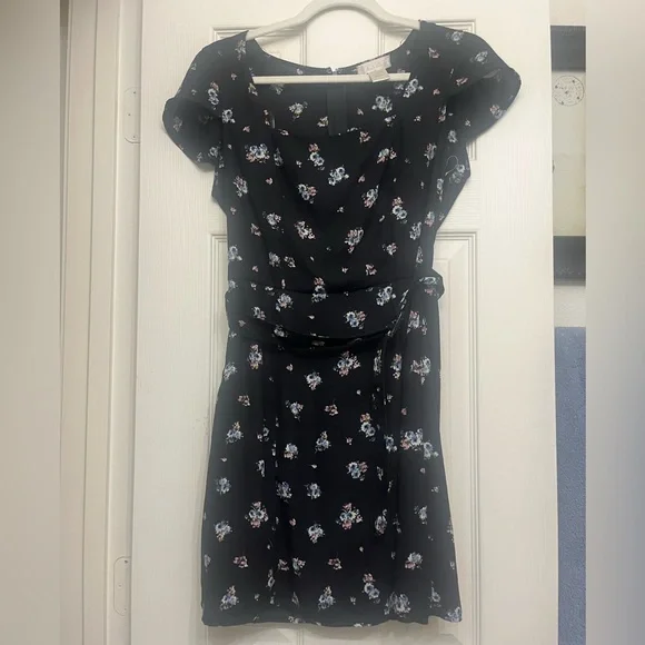 altar'd state black floral dress Altard State Black and white embroidered floral